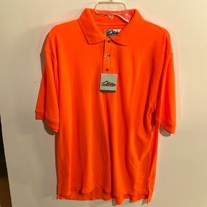 TriMountain Polo Shirt, Safety Orange, Size Large, NWT